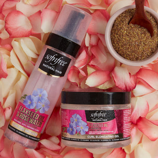 Flaxseed and Rosewater Curl Elongating Gel and Mousse Curling